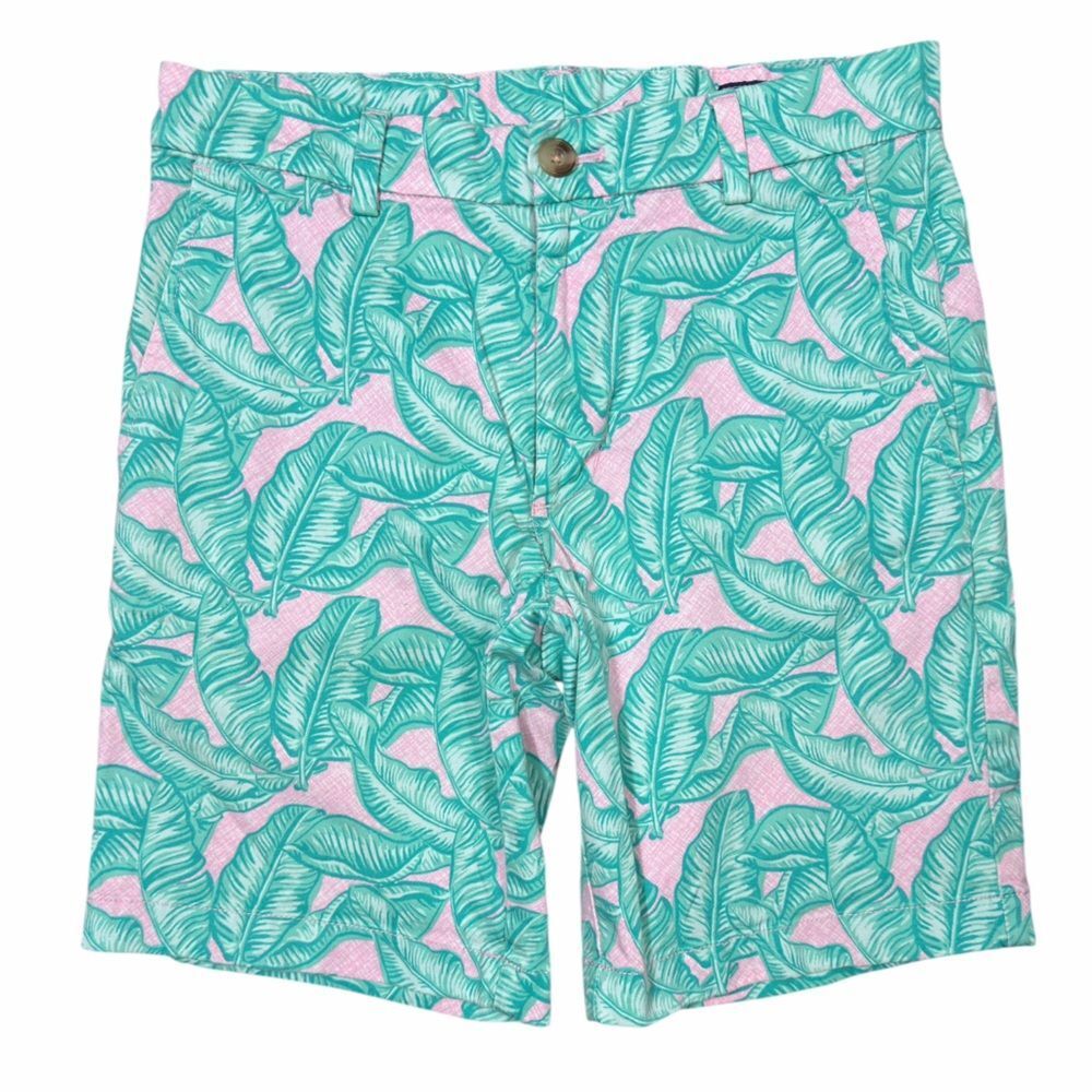 Vineyard Vines Men’s 9” Hibiscus Prep Golf Palm Beach Breaker Chino Short